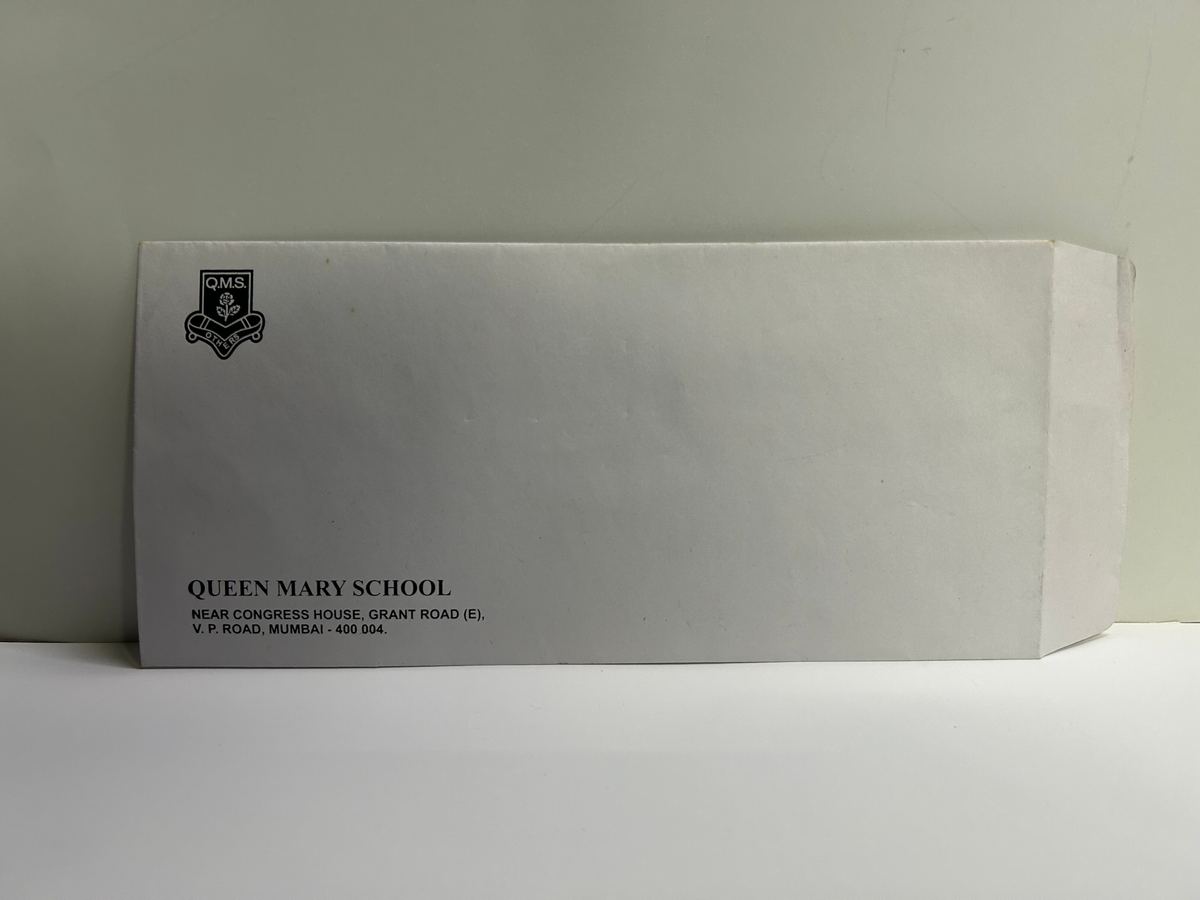 Branded Envelope — Queen Mary School, Mumbai