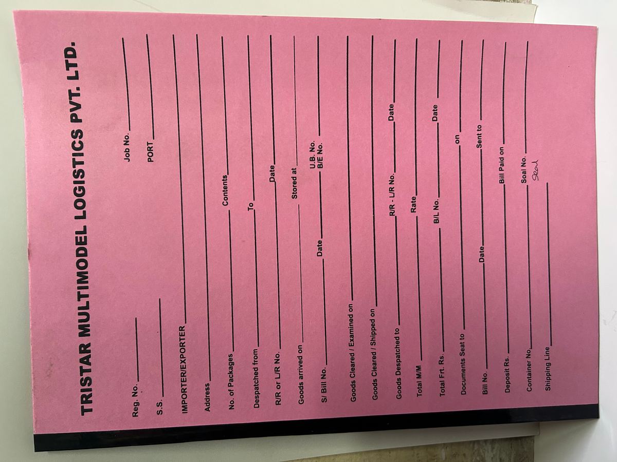 Custom Logistics Form — Tristar Multimodel Logistics